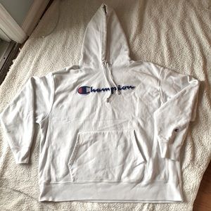 White Champion Hoodie